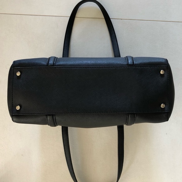 Kate Spade Newbury Lane WKRU2011 Shoulder Bag, Black Leather Gold Hardware EUC - Picture 4 of 11